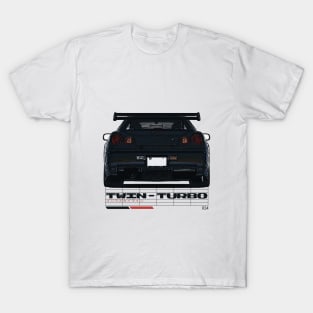 Twin-Turbo (Black R34) T-Shirt